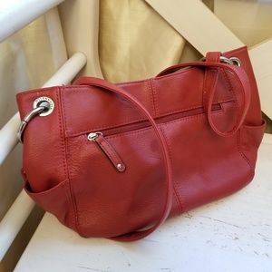 Tignanello Red Leather Purse